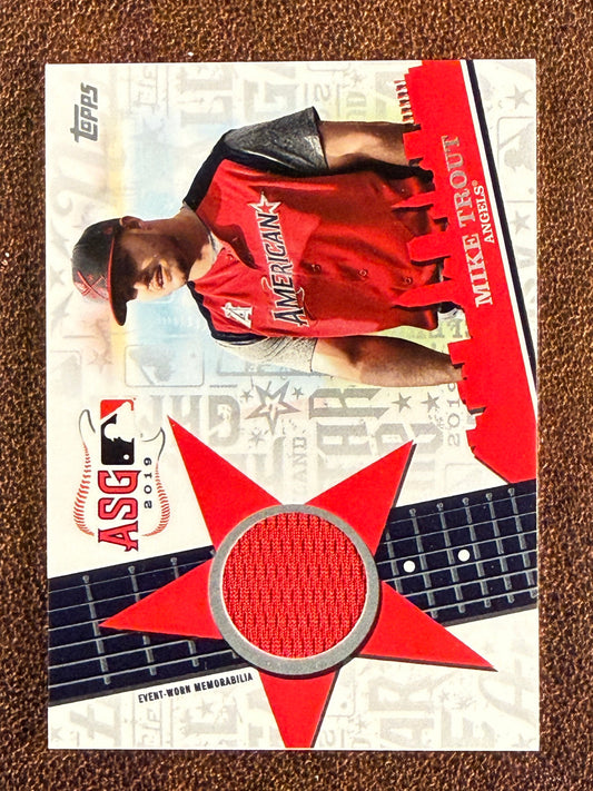 Mike Trout - 2019 Topps Update - All Star Game RELIC - Angels