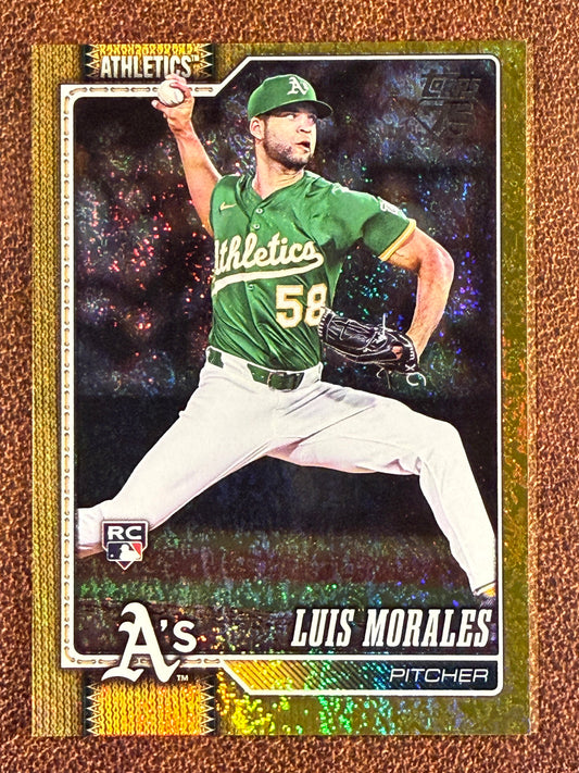 Luis Morales - 2026 Topps Series 1 - Rookie GOLD Holofoil /50 - Athletics