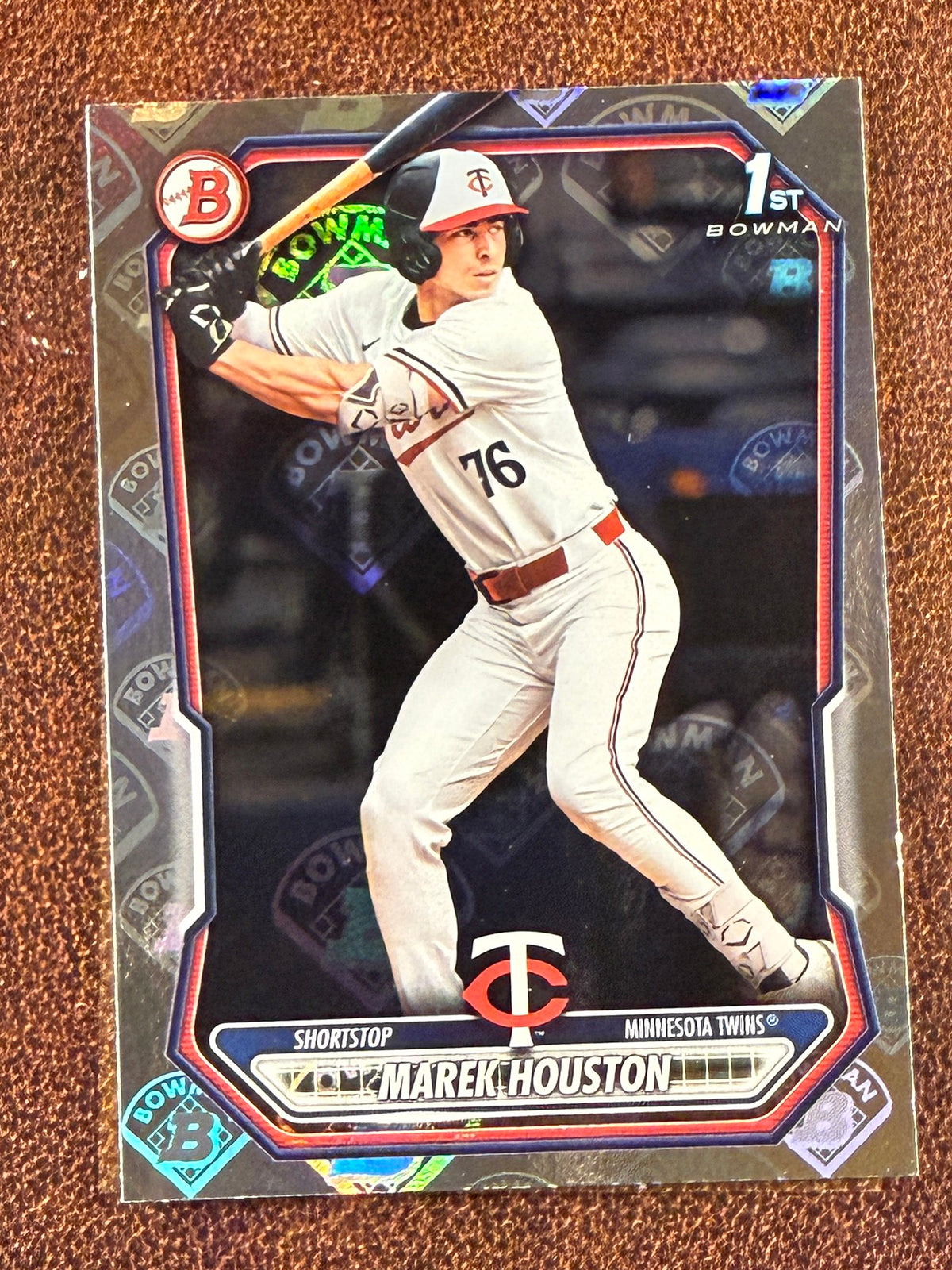 Marek Houston - 2026 Bowman - Logo Pattern 1st Bowman - Twins