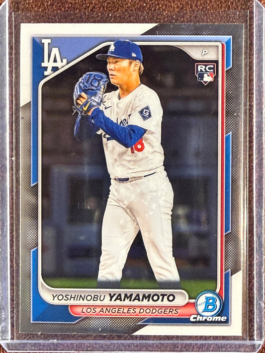 Yoshinobu Yamamoto - 2024 Bowman Chrome - Rookie Base - Dodgers