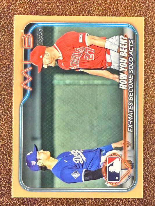 Shohei Ohtani / Mike Trout - 2024 Topps Update - GOLD /2024 - Dodgers