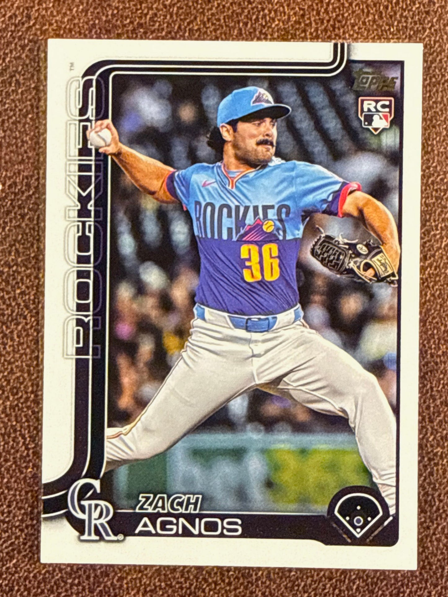 Zach Agnos - 2025 Topps Update - Golden Mirror SSP - Rockies