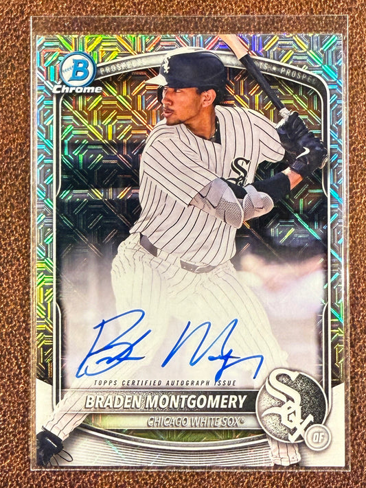 Braden Montgomery - 2025 Bowman Chrome - Prospect MOJO AUTO - White Sox
