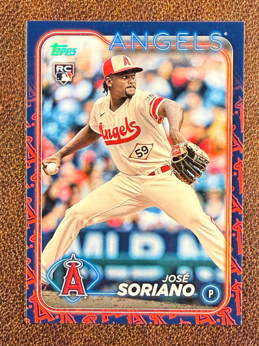 Jose Soriano - 2024 Topps Series 1 - Team Border Rookie - Angels