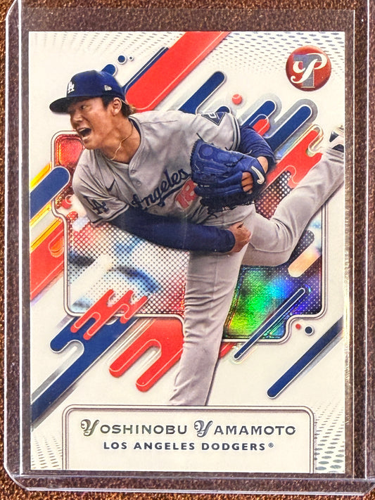 Yoshinobu Yamamoto - 2025 Topps Pristine - Refractor - Dodgers