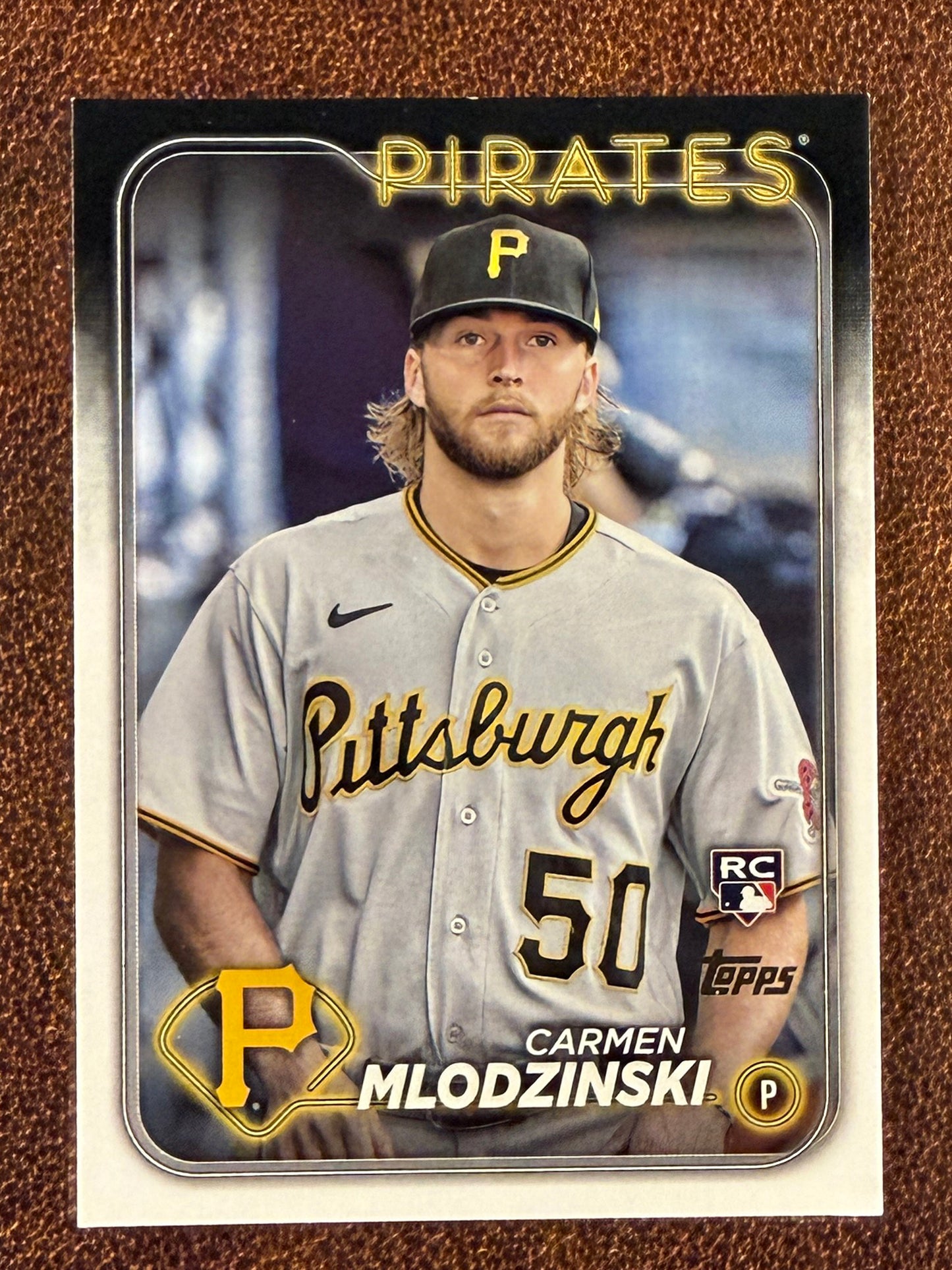 Carmen Mlodzinski - 2024 Topps Series 1 - Golden Mirror SSP - Pirates