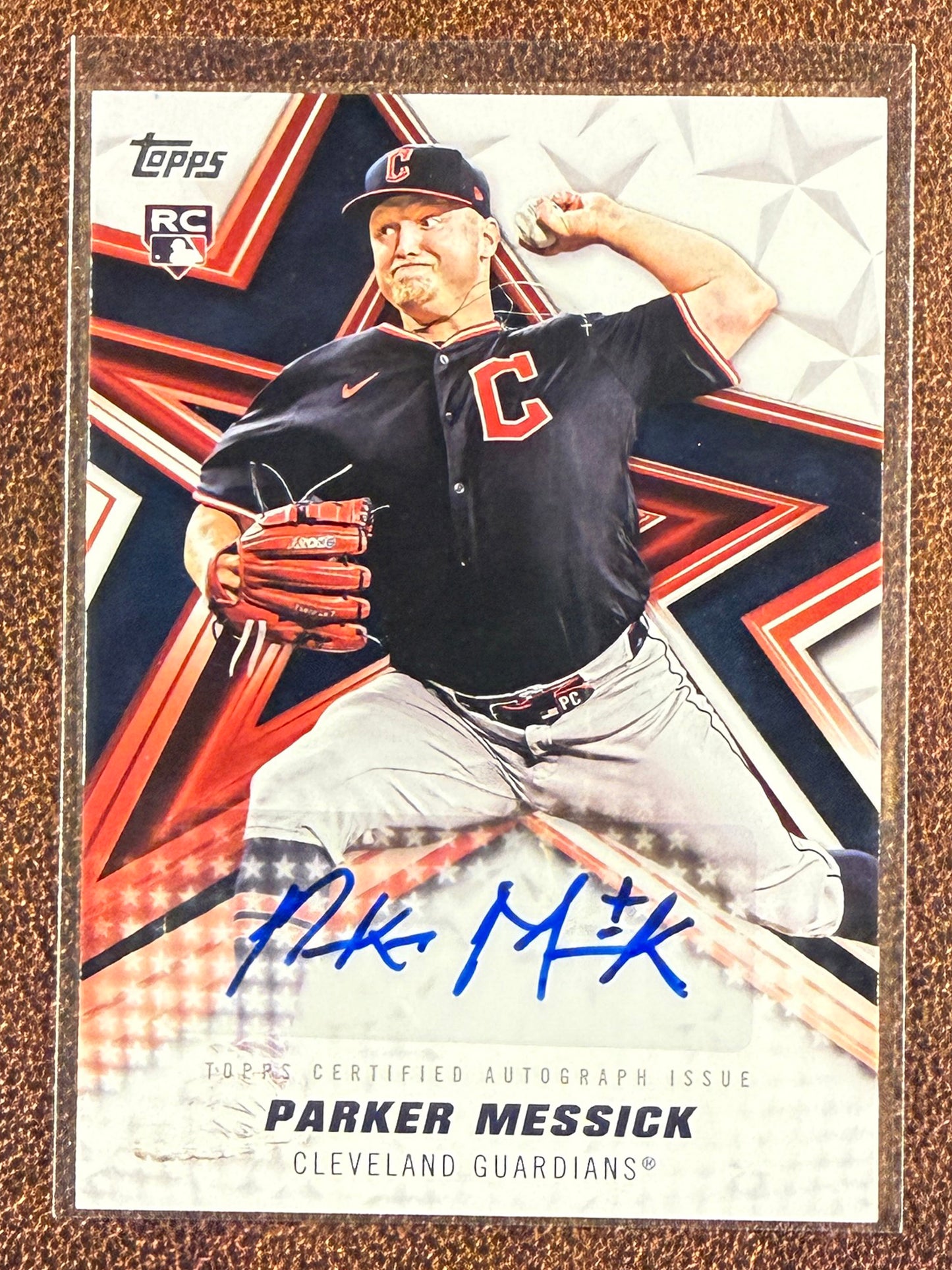 Parker Messick - 2026 Topps Series 1 - Rookie Baseball Stars AUTO - Guardians