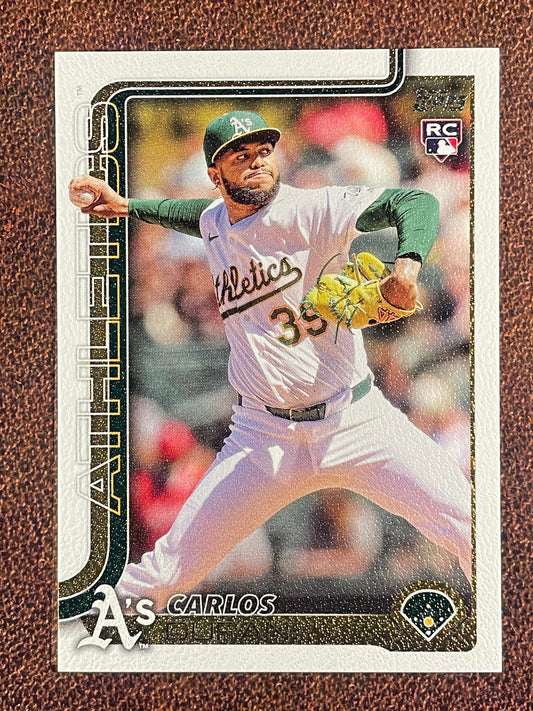 Carlos Duran - 2025 Topps Update - Rookie Canvas Stock /50 - Athletics