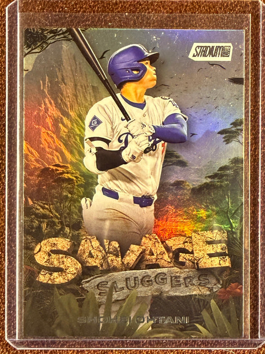 Shohei Ohtani - 2025 Topps Stadium Club - Savage Sluggers - Dodgers