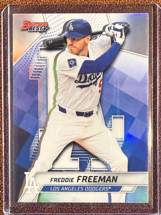 Freddie Freeman - 2025 Bowmans Best - Refractor - Dodgers
