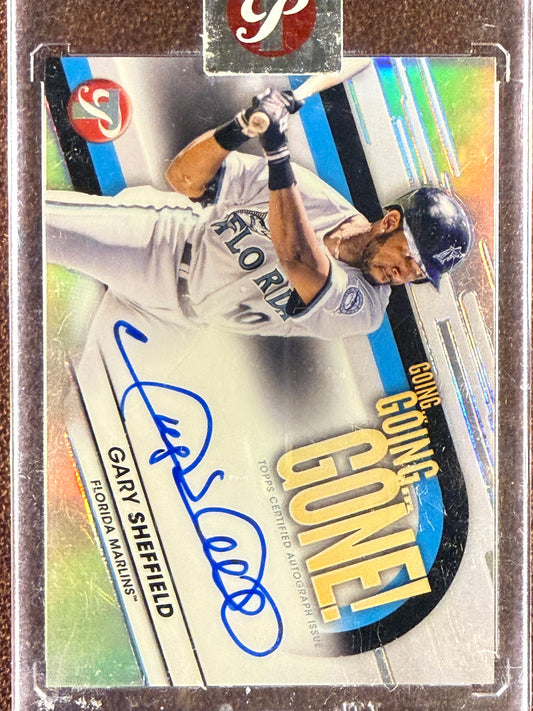 Gary Sheffield - 2023 Topps Pristine - Going Going Gone AUTO - Marlins