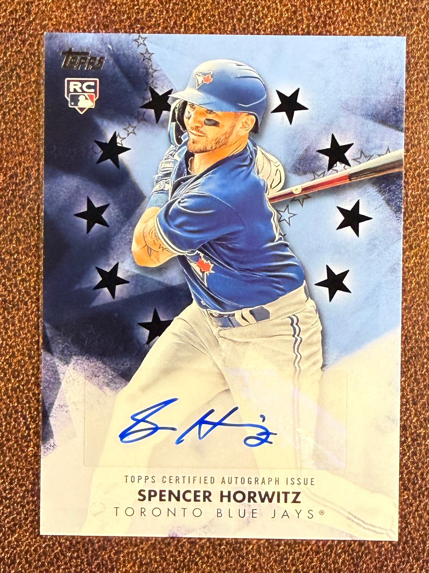 Spencer Horwitz - 2024 Topps Series 2 - BLACK Baseball Stars AUTO /199 - Blue Jays