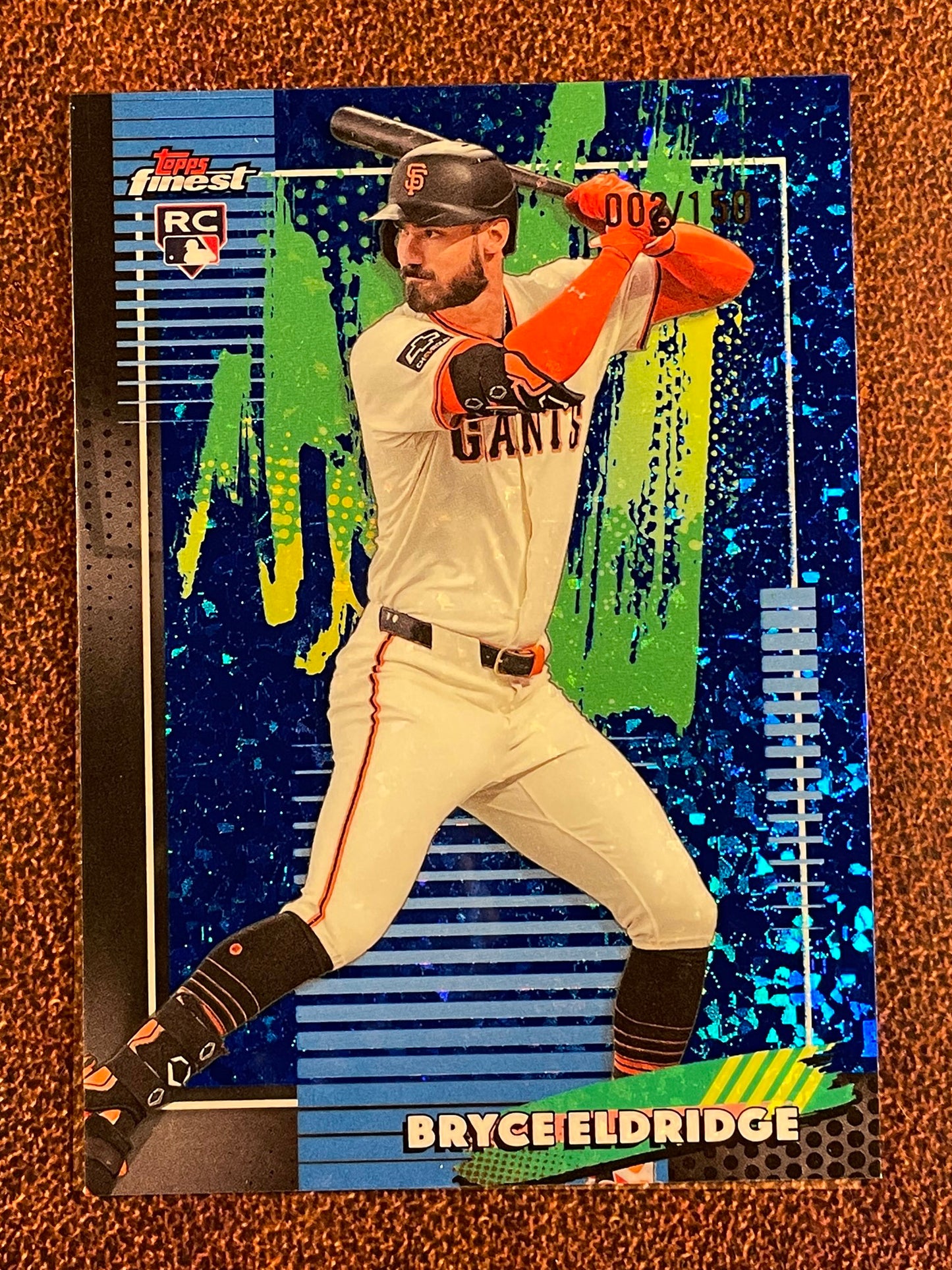 Bryce Eldridge - 2026  Topps Finest - BLUE Common Mini Diamond /150 - Giants