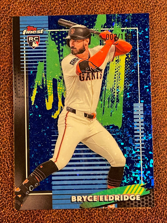 Bryce Eldridge - 2026  Topps Finest - BLUE Common Mini Diamond /150 - Giants