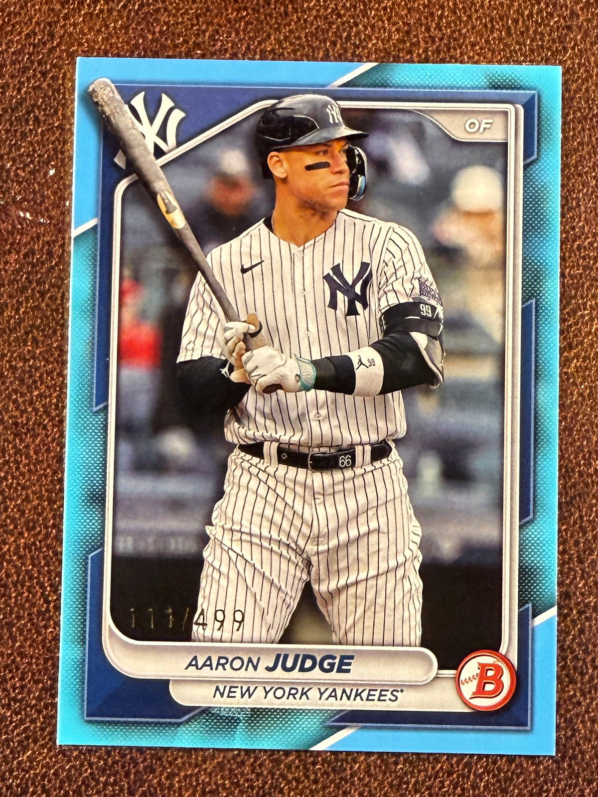 Aaron Judge - 2024 Bowman - LIGHT BLUE Paper /499 - Yankees