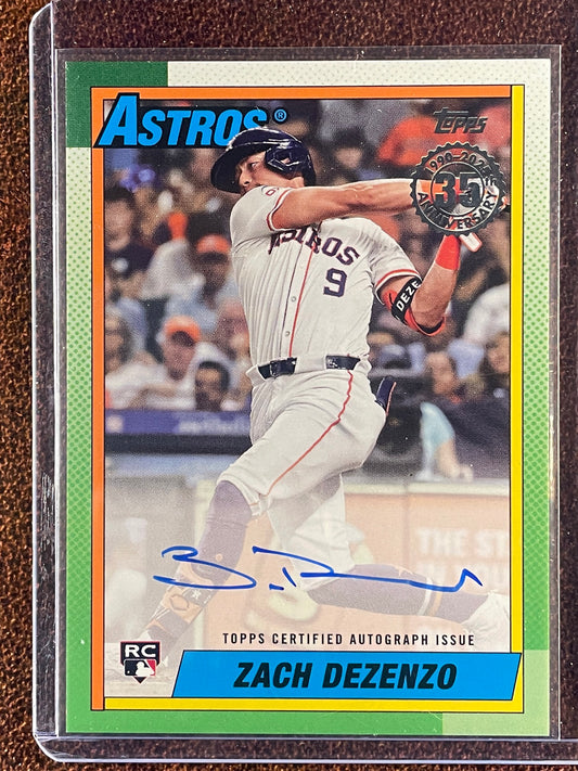 Zach Dezenzo - 2025 Topps Series 2 - 1990 AUTO - Astros