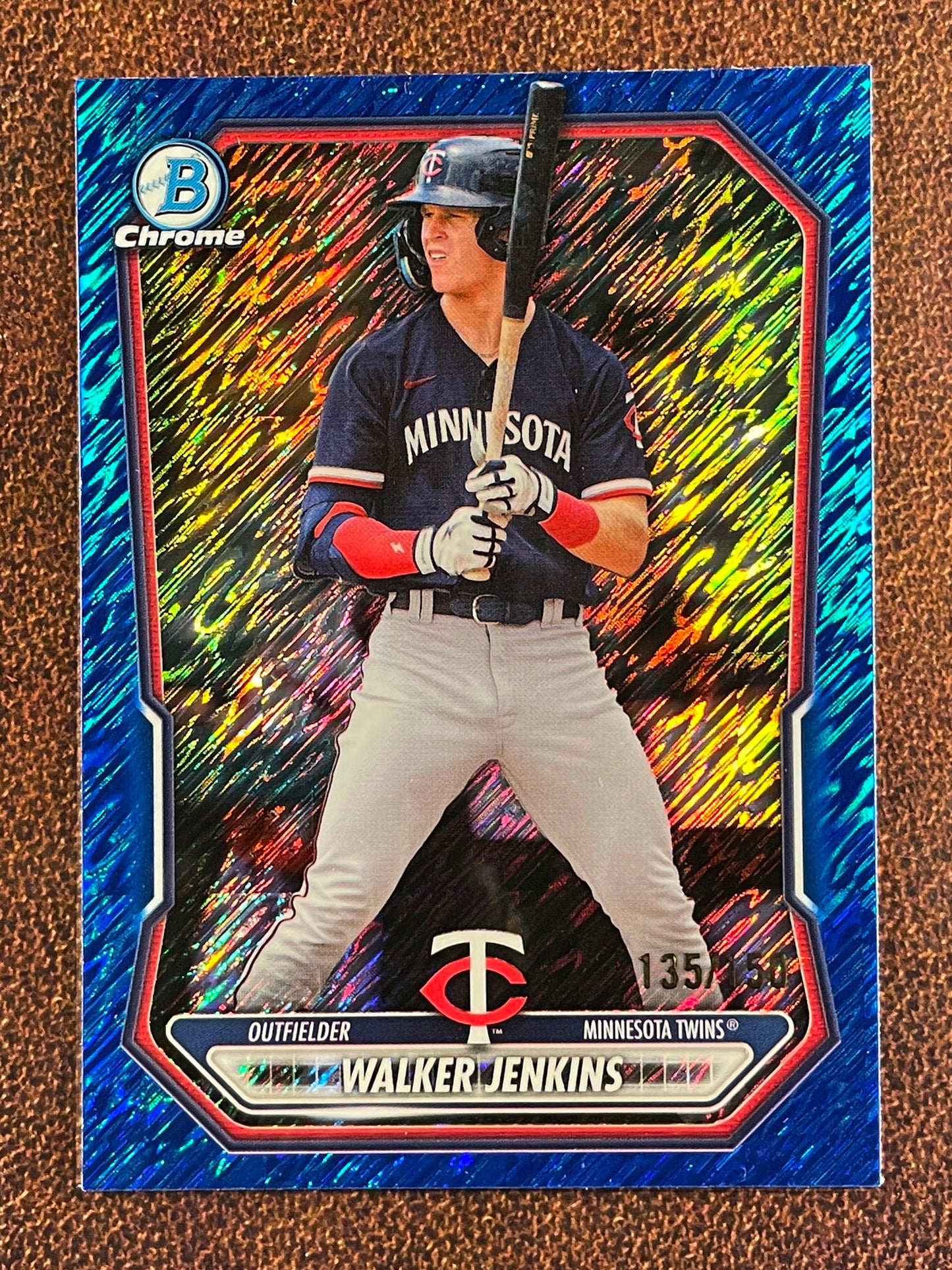 Walker Jenkins - 2026 Bowman - BLUE Shimmer Refractor /150 - Twins