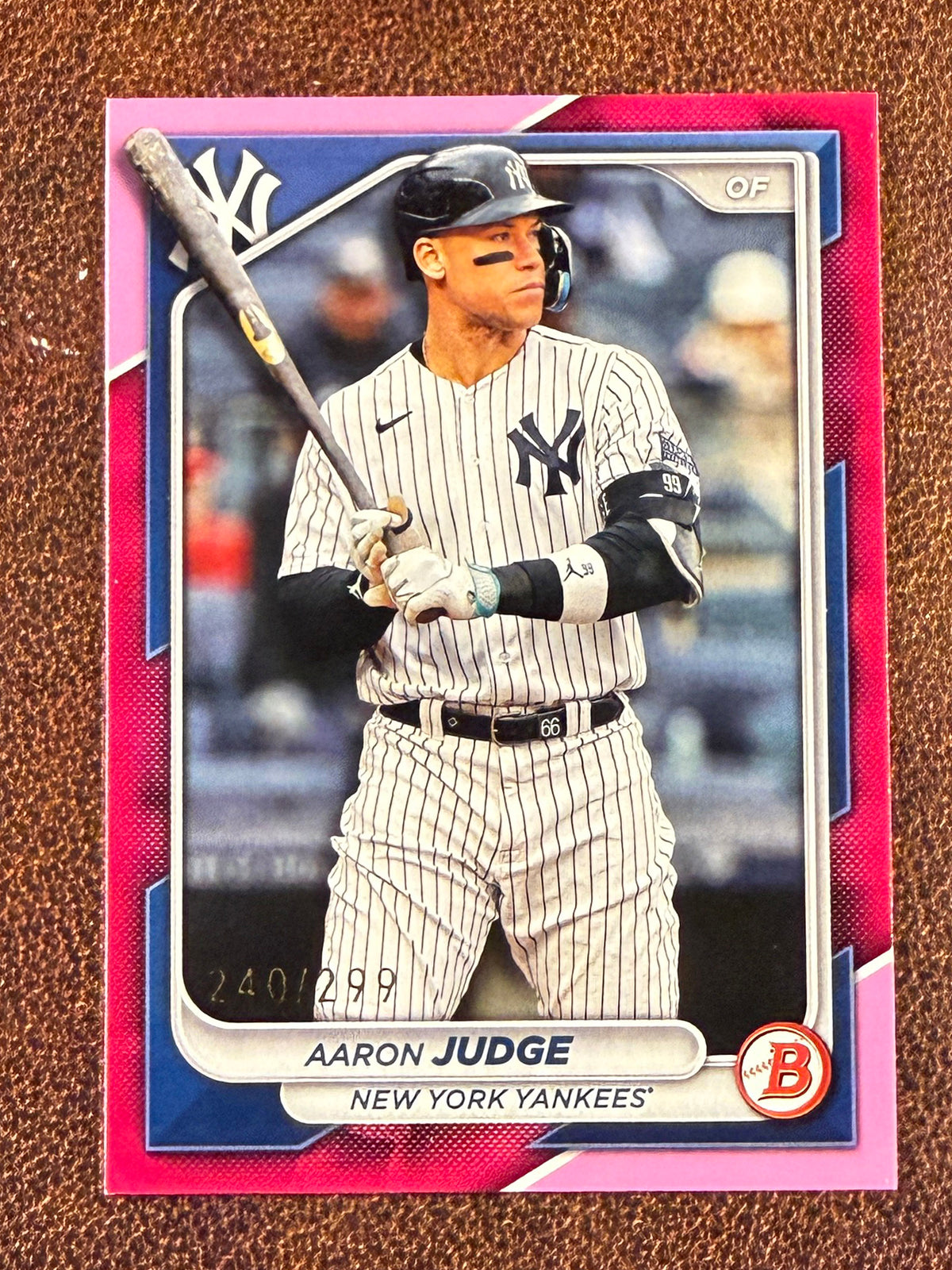 Aaron Judge - 2024 Bowman - FUSCHIA Paper /299 - Yankees