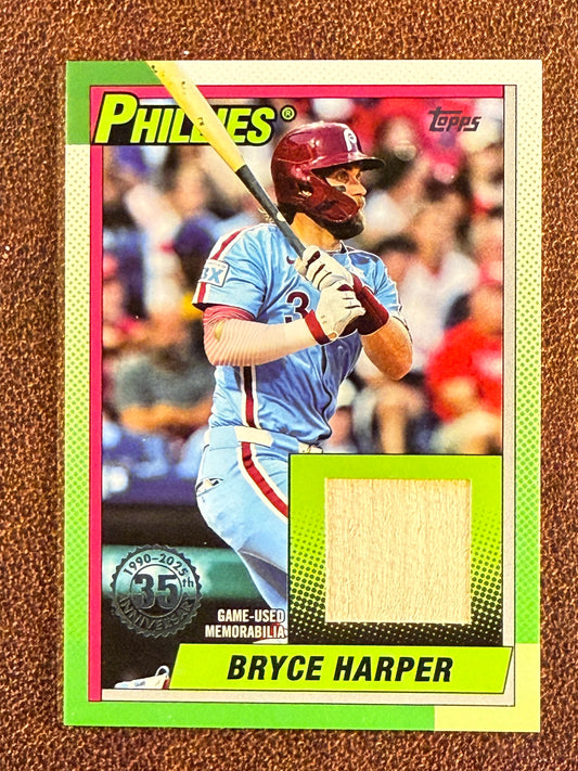 Bryce Harper - 2025 Topps Series 1 - 1990 RELIC - Phillies
