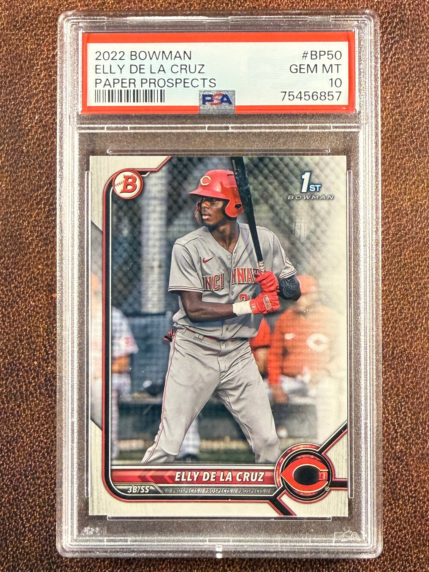 Elly De La Cruz - 2022 Bowman - 1st Paper Prospect (PSA 10) - Reds.