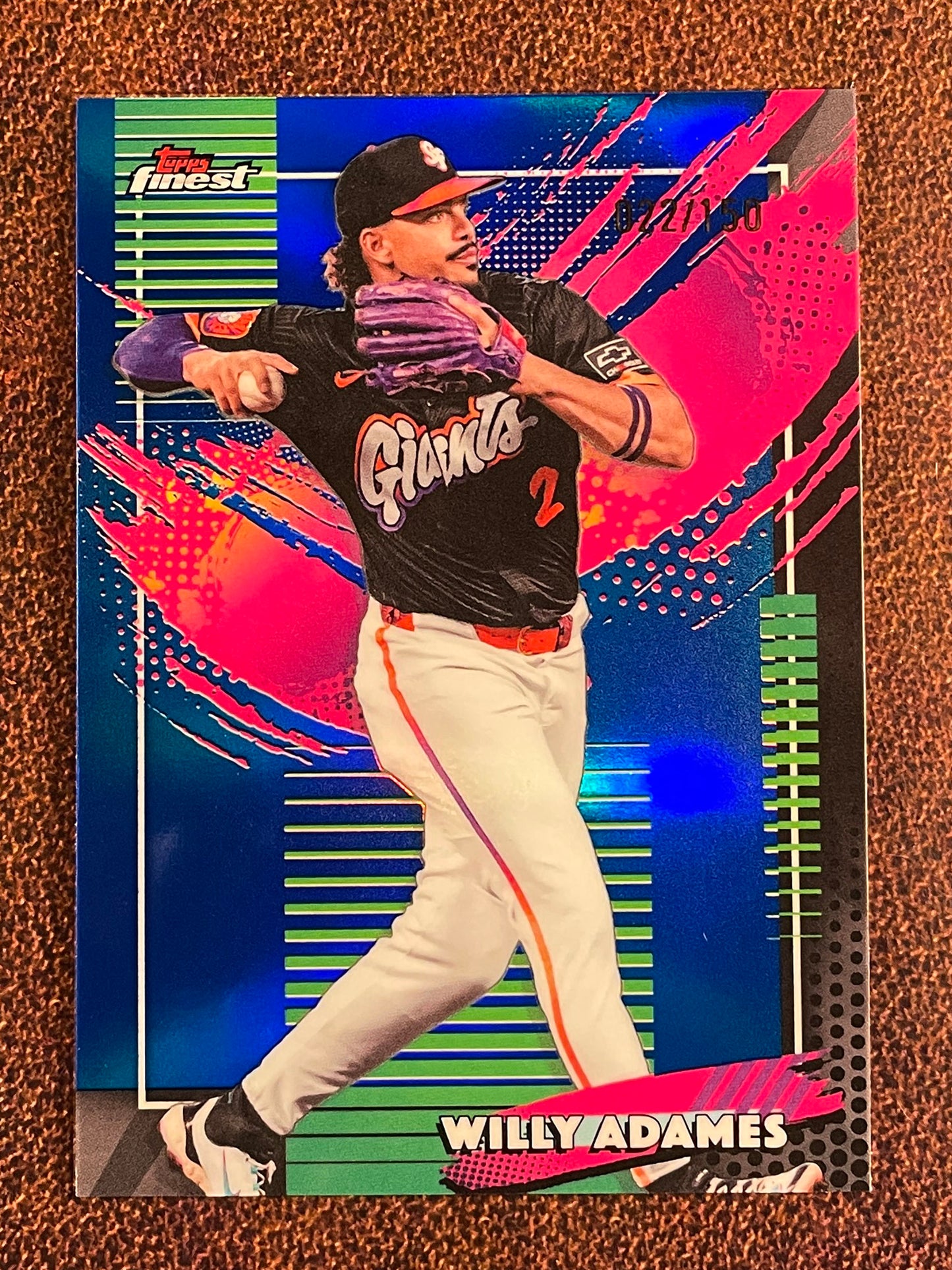 Willy Adames - 2026  Topps Finest - BLUE Rare /150 - Giants