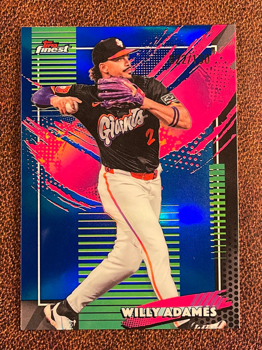 Willy Adames - 2026  Topps Finest - BLUE Rare /150 - Giants