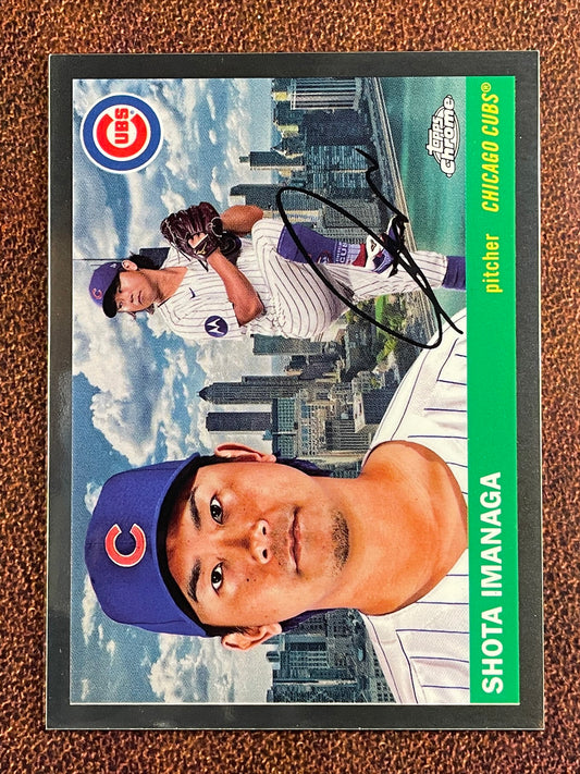 Shota Imanaga - 2025 Topps Chrome Platinum - City Variation SP - Cubs