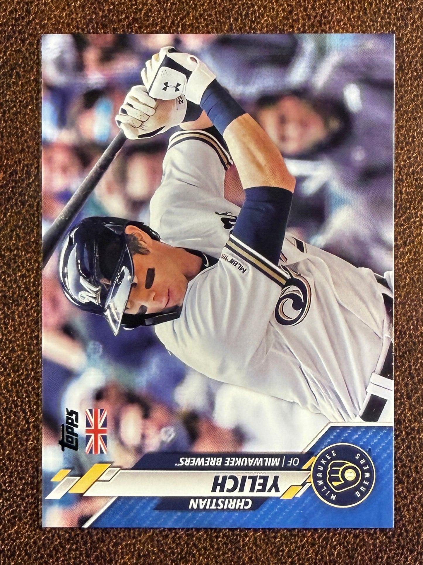 Christian Yelich - 2020 Topps UK - BLUE /75 - Brewers