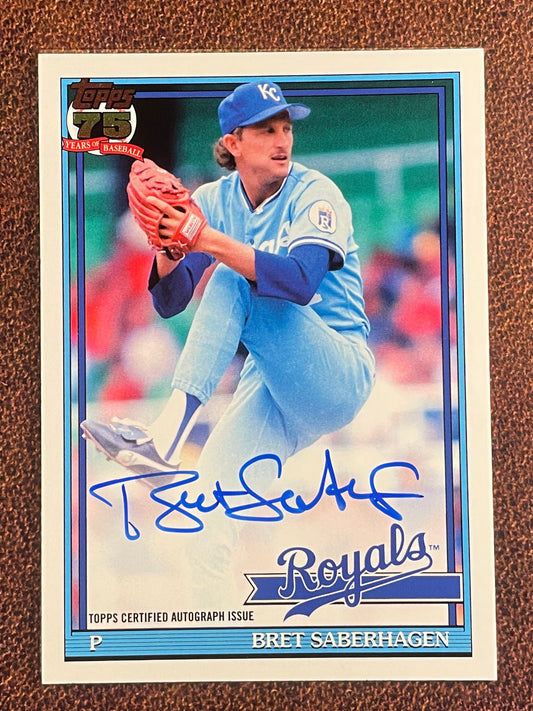 Bret Saberhagen - 2026 Topps Series 2 - 1991 AUTO - Royals
