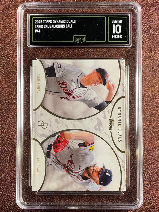 Tarik Skubal / Chris Sale - 2025 Topps Dynamic Duals - #44 (GMA 10) - Tigers