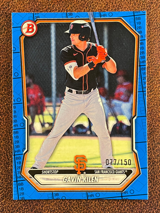 Gavin Kilen - 2026 Bowman - BLUE Pattern /150 - Giants