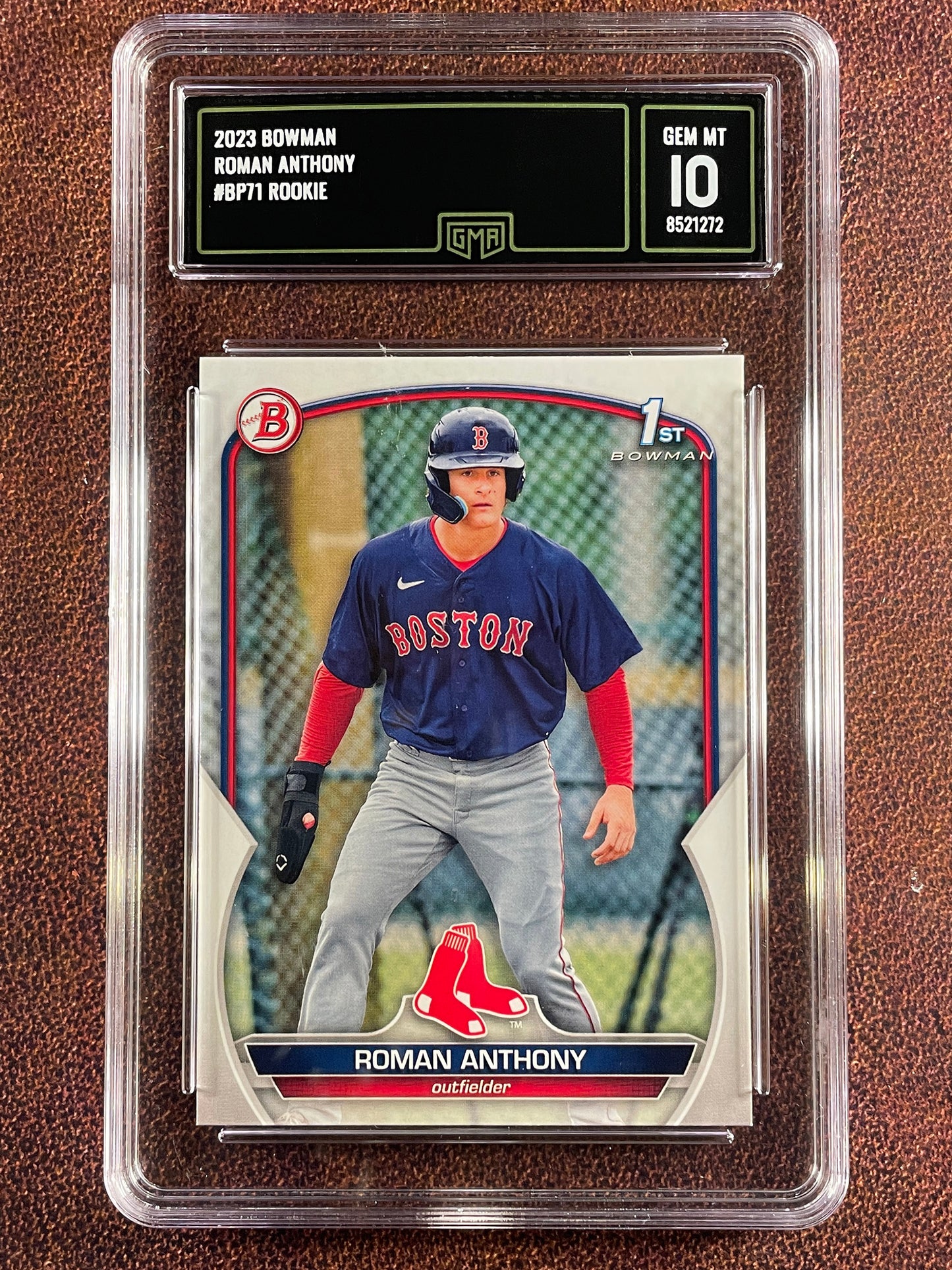 Roman Anthony - 2023 Bowman - 1st Bowman Paper (GMA 10) - Red Sox