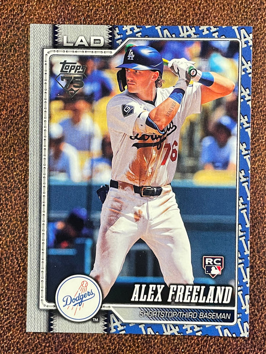 Alex Freeland - 2026 Topps Series 1 - Team Border - Dodgers