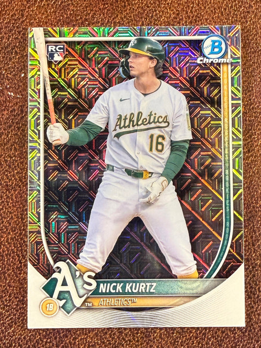 Nick Kurtz - 2025 Bowman - Rookie MOJO - Athletics
