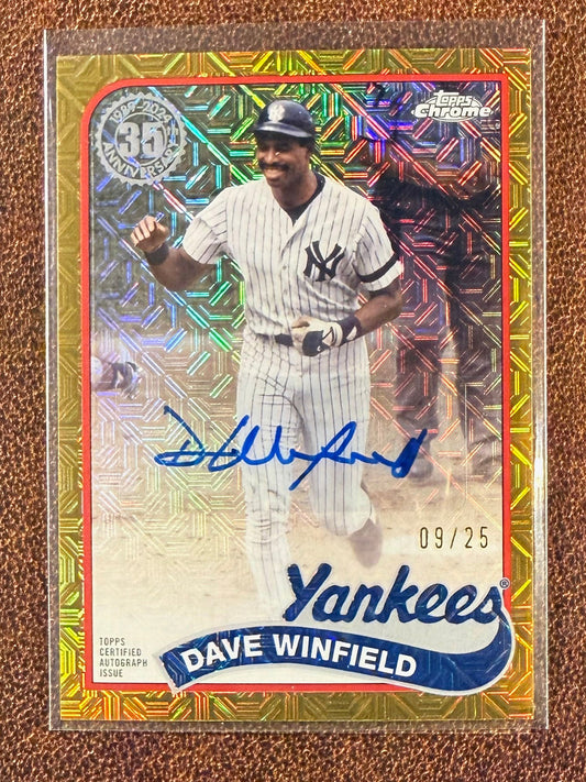 Dave Winfield - 2024 Topps Update - Gold Mojo /25 AUTO - Yankees