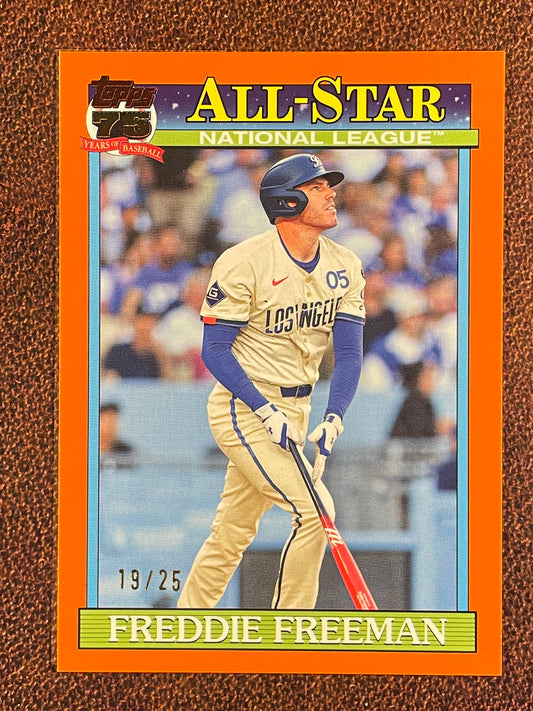 Freddie Freeman - 2026 Topps Series 2 - ORANGE All Star /25 - Dodgers