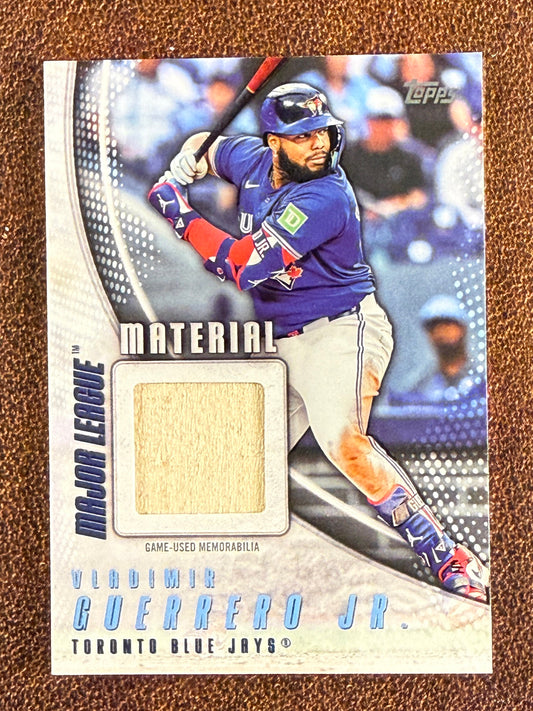Vladimir Guerrero Jr. - 2025 Topps Series 1 - Major League Material RELIC - Blue Jays