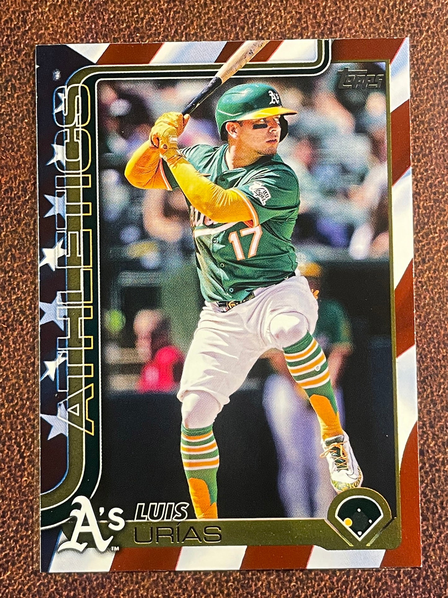 Luis Urias - 2025 Topps Update - Independence Day /76 - Athletics