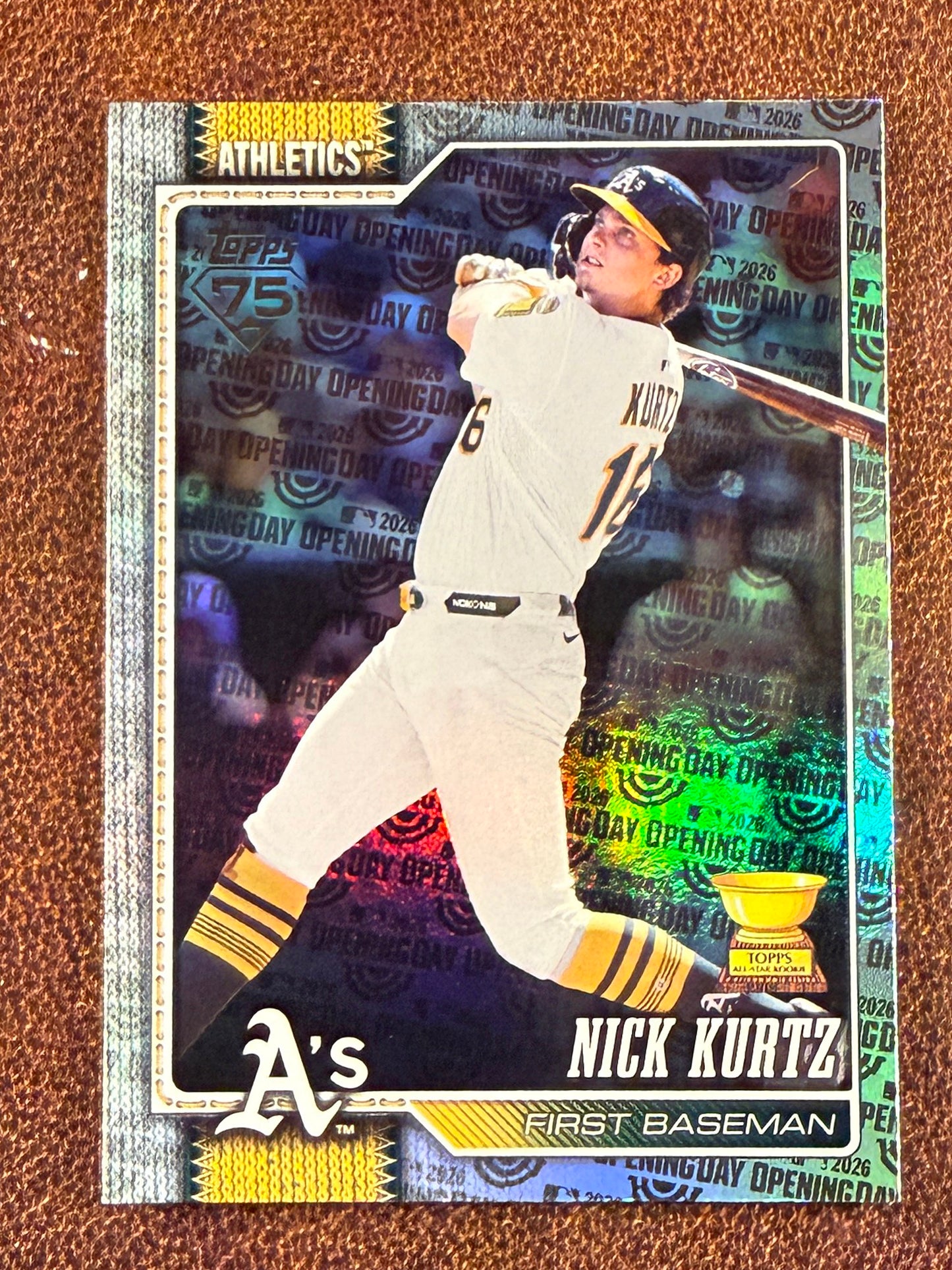 Nick Kurtz - 2026 Topps Series 1 - Opening Day Foil - Athletics