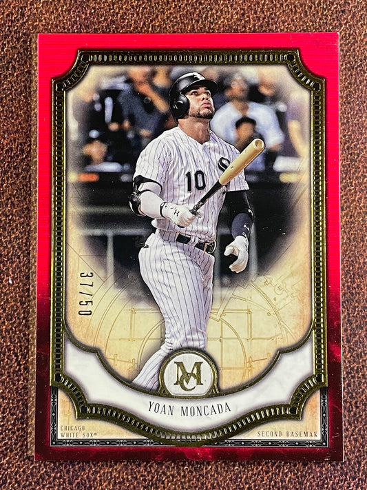 Yoan Moncada - 2018 Topps Museum Collection - RUBY /50 (*Back Edge Whiting*) - White Sox