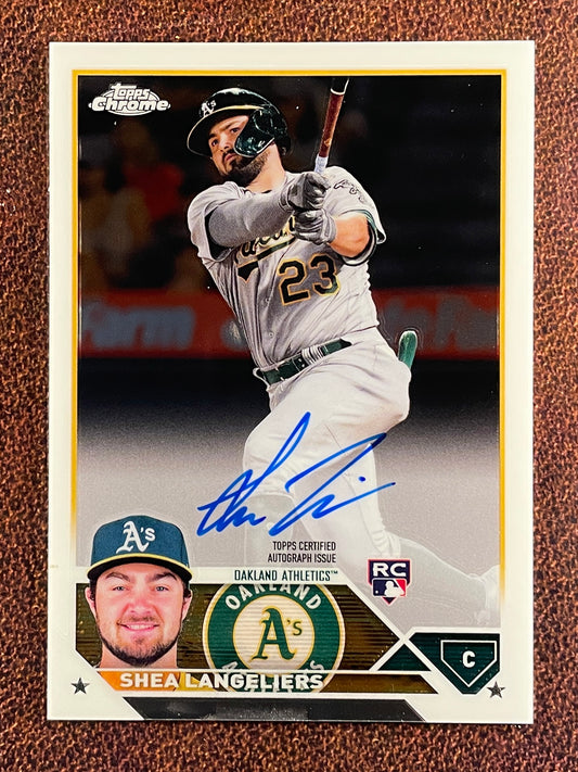 Shea Langeliers - 2023 Topps Chrome - Rookie AUTO - Athletics