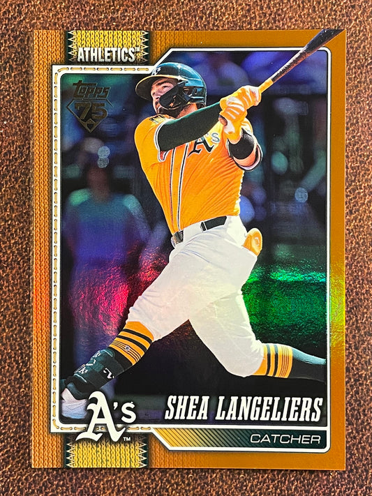 Shea Langeliers - 2026 Topps Series 1 - ORANGE Rainbow Foil /25 - Athletics