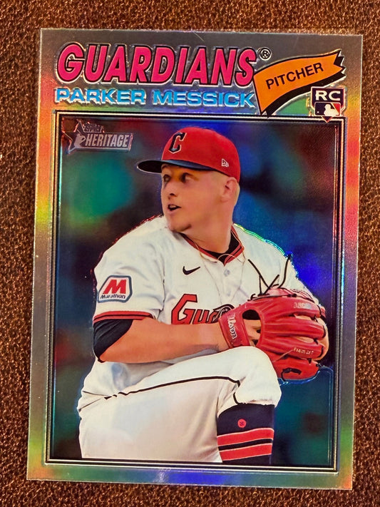 Parker Messick - 2026 Topps Heritage - Chrome Refractor - Guardians