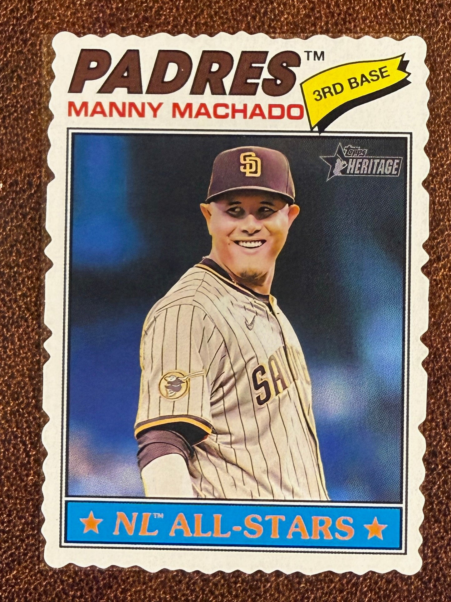 Manny Machado - 2026 Topps Heritage - Deckle Edge - Padres