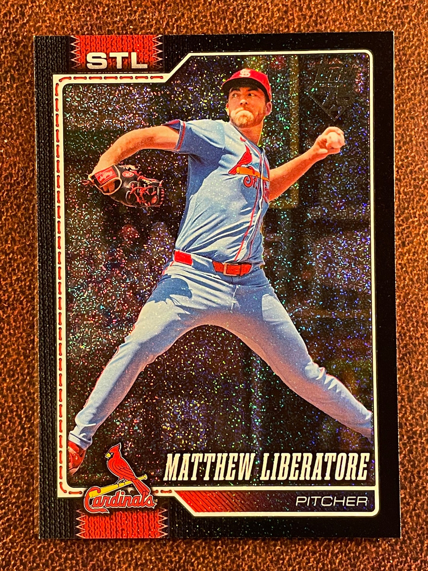 Matthew Liberatore - 2026 Topps Series 2 - BLACK Sandglitter /10 - Cardinals