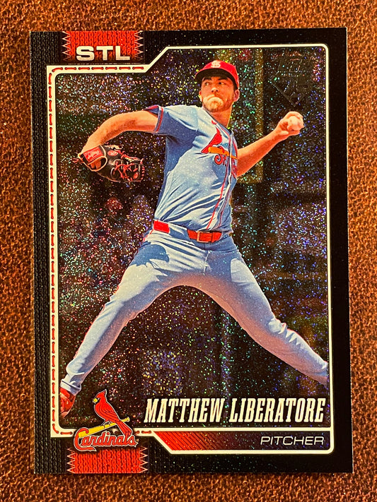 Matthew Liberatore - 2026 Topps Series 2 - BLACK Sandglitter /10 - Cardinals