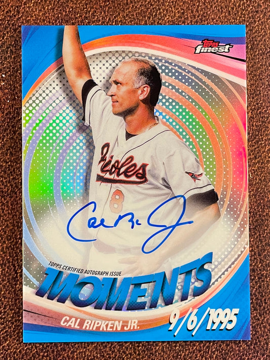 Cal Ripken Jr. - 2025 Topps Finest - Finest Moments AUTO - Orioles