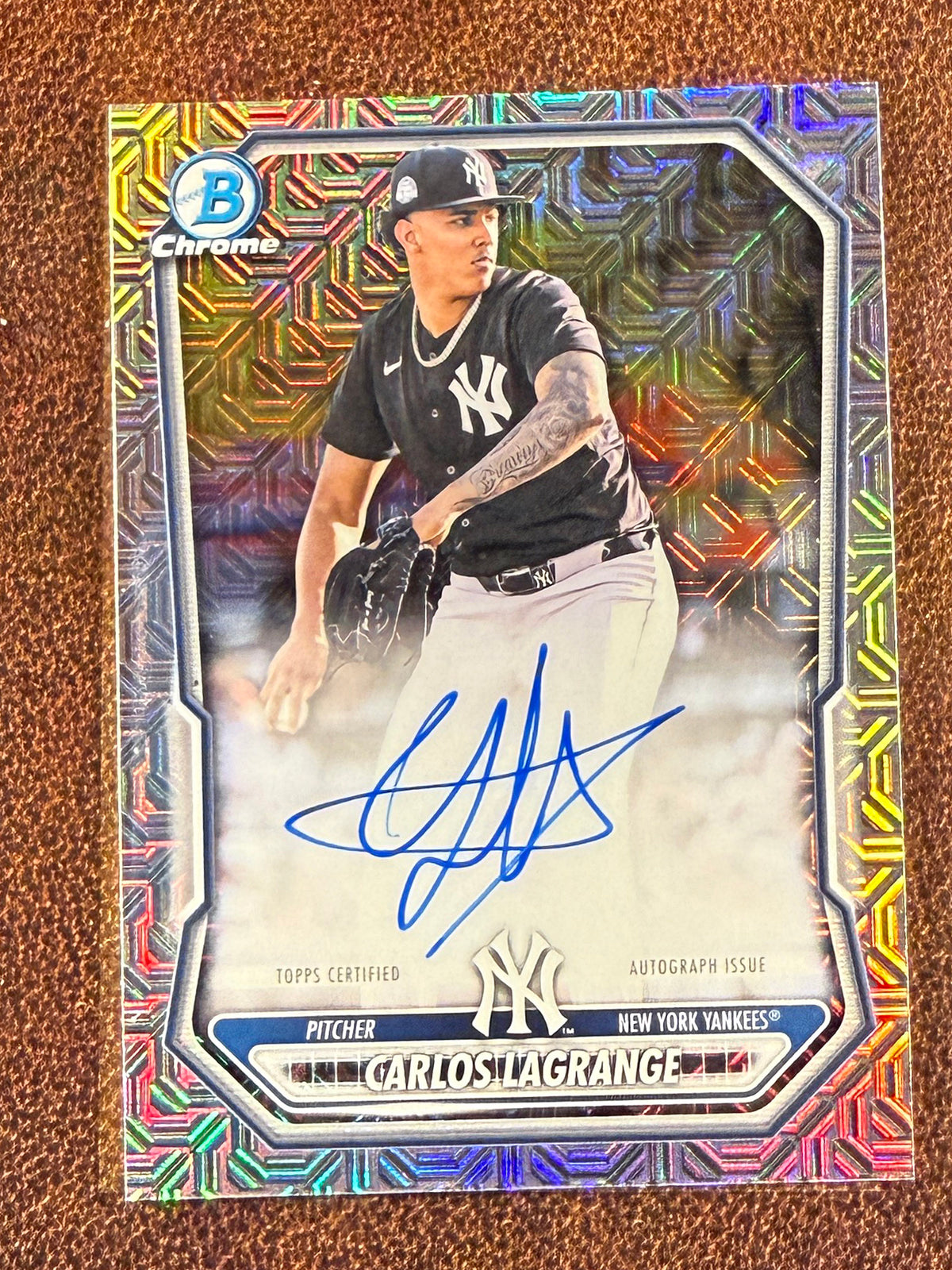Carlos Lagrange - 2026 Bowman - MOJO AUTO - Yankees