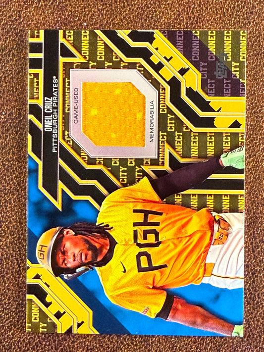 Oneil Cruz - 2025 Topps Series 1 - BLUE City Connect RELIC /150 - Pirates