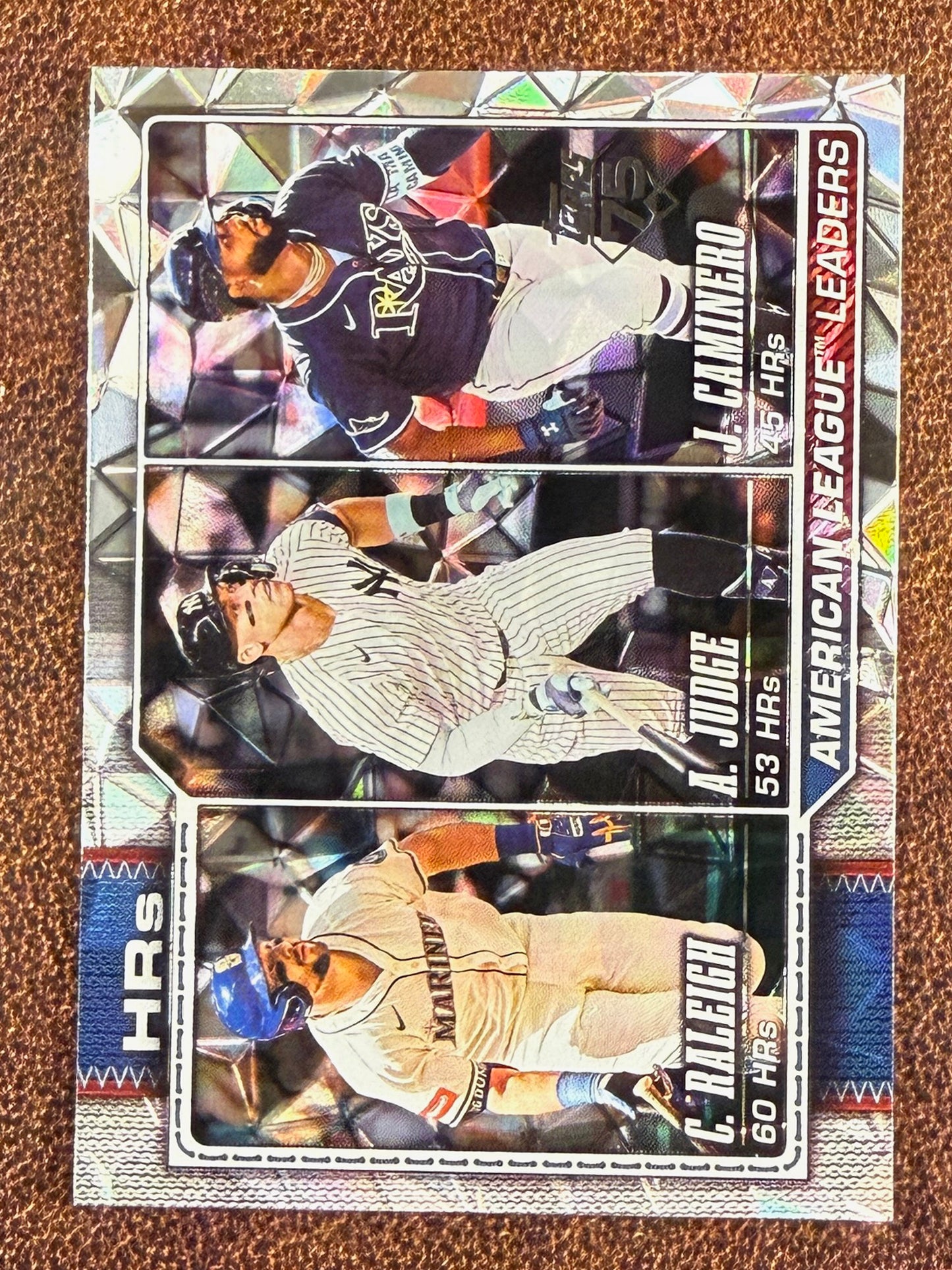 Cal Raleigh / Aaron Judge / Junior Caminero - 2026 Topps Series 1 - Diamante - Yankees